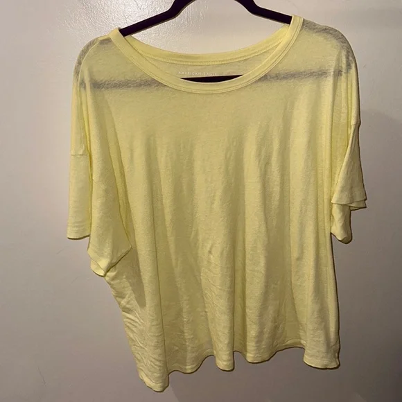 light yellow oversized shirt